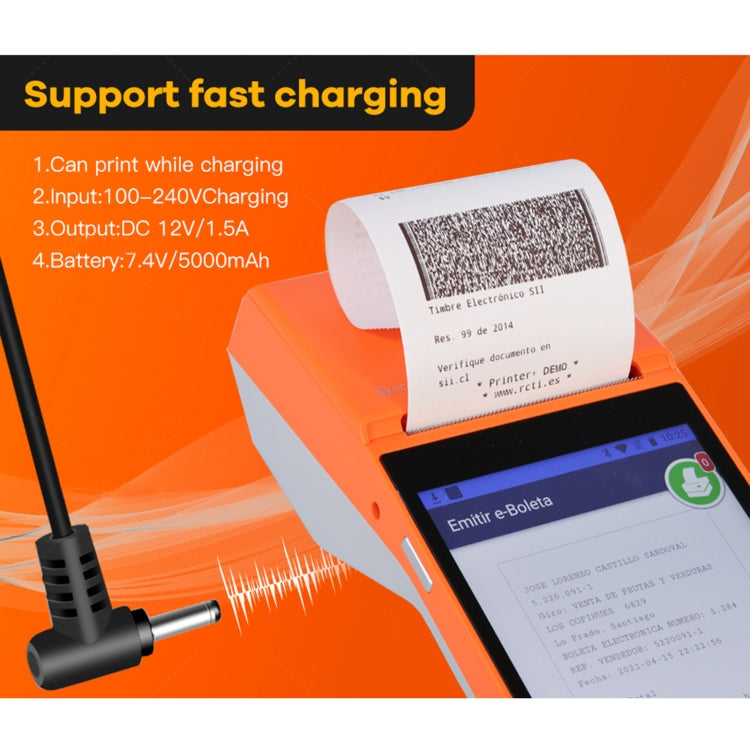 SGT-SP01 Stampante per ricevute POS portatile con schermo HD da 5,5 pollici, versione base,, EU Plug, US Plug, UK Plug, AU Plug