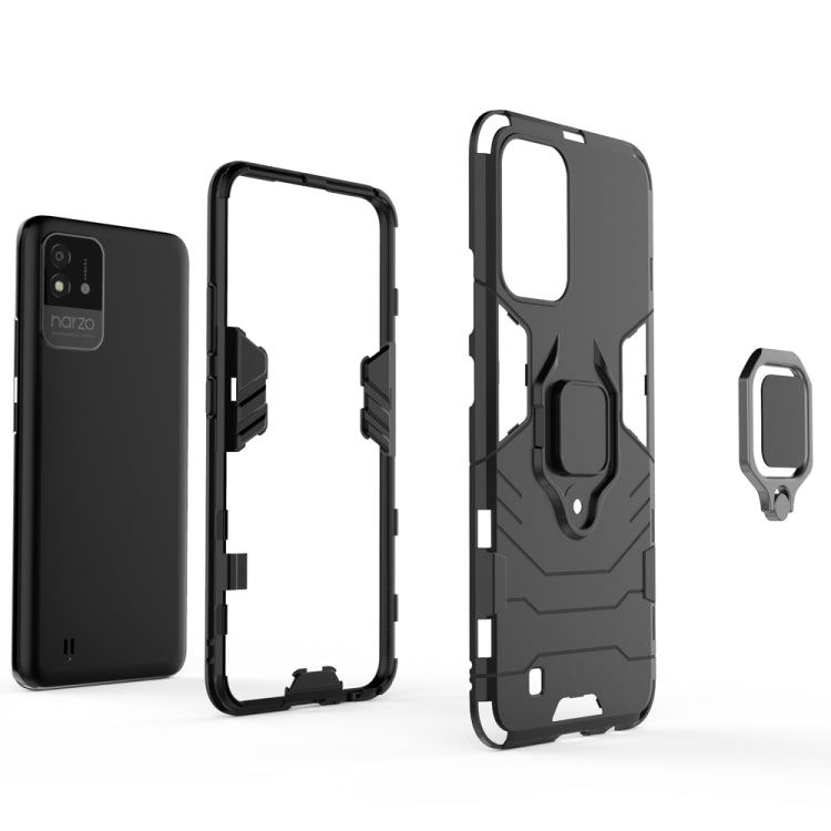 Custodia antiurto per PC + TPU con supporto per anello magnetico, For OPPO Realme Narzo 50i, For Samsung Galaxy A13 5G