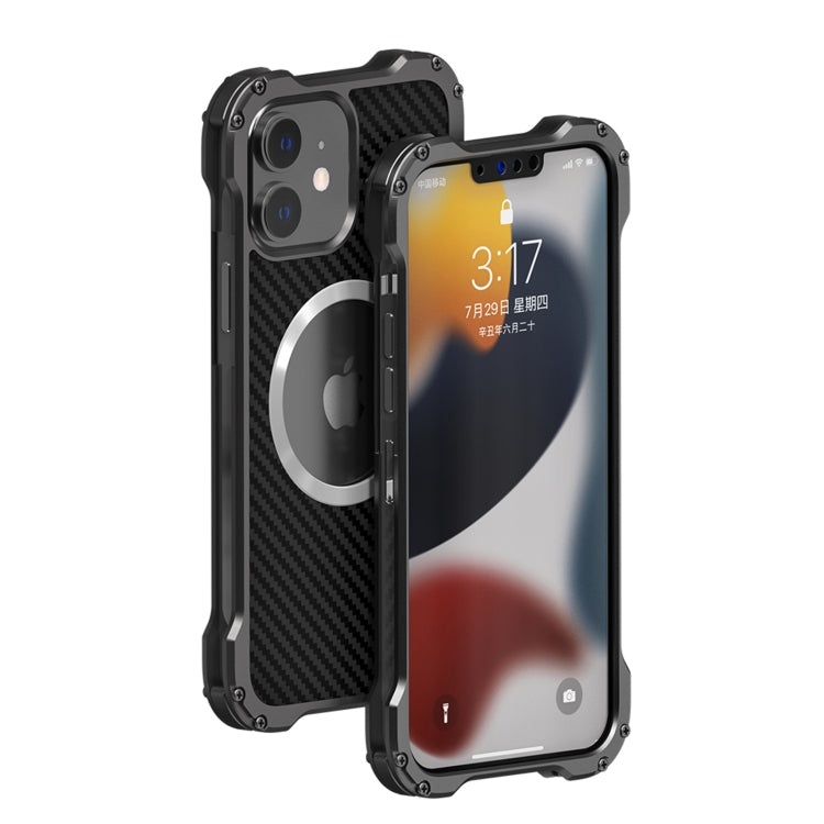 Custodia protettiva per telefono in metallo antiurto cavo R-JUST RJ51, For iPhone 12 / 12 Pro, For iPhone 12 Pro Max