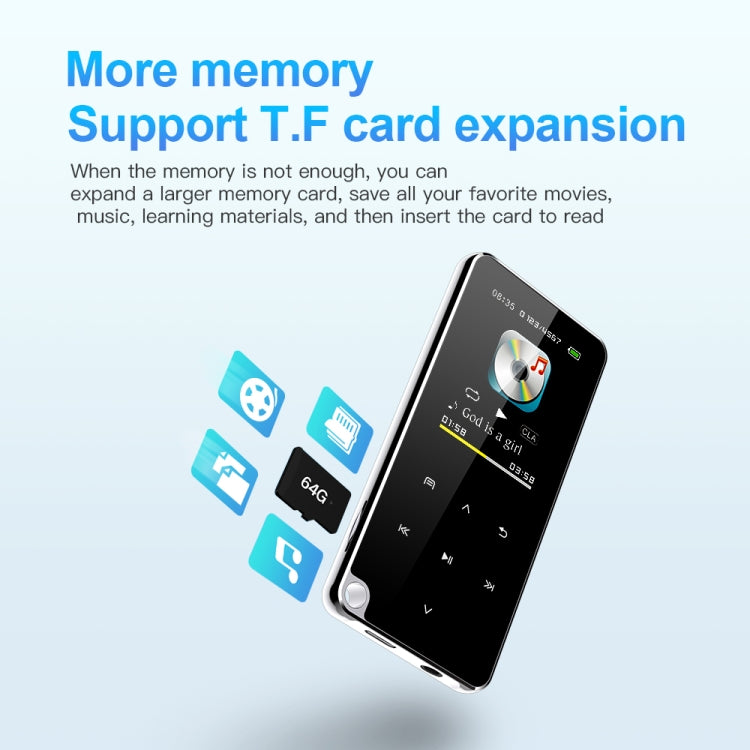 M25 Lettore MP3 Bluetooth portatile multifunzionale, 4GB, 8GB, 16GB, 32GB, 64GB