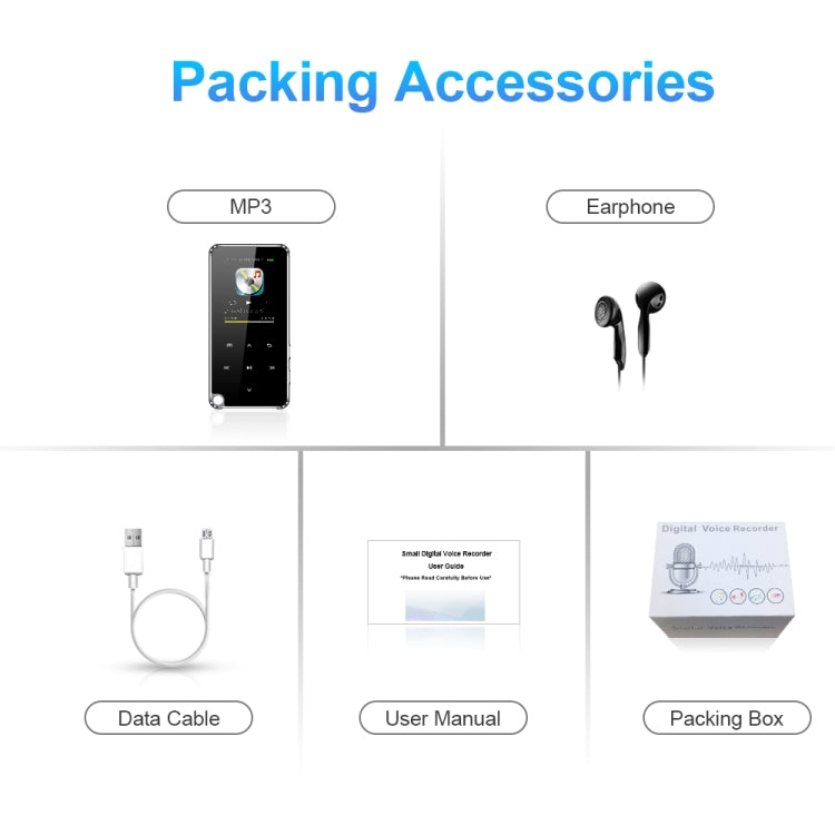 M25 Lettore MP3 Bluetooth portatile multifunzionale, 4GB, 8GB, 16GB, 32GB, 64GB
