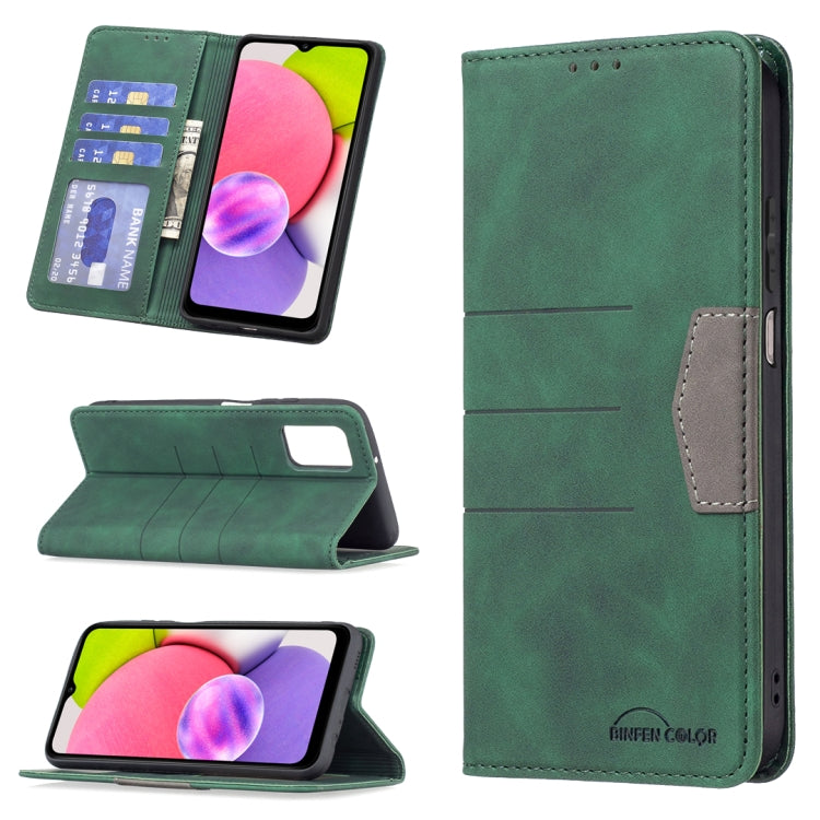 Custodia per telefono in pelle con giunzione magnetica, For Samsung Galaxy A02, For Samsung Galaxy A03s 164 Version, For Samsung Galaxy A03s 166 Version, For Samsung Galaxy A11, For Samsung Galaxy A13 5G, For Samsung Galaxy A21