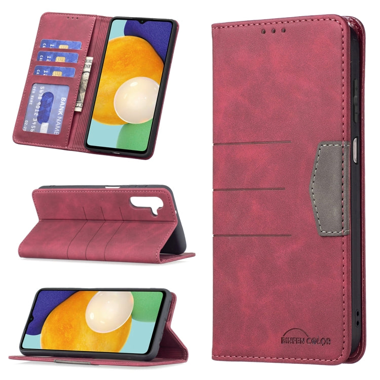 Custodia per telefono in pelle con giunzione magnetica, For Samsung Galaxy A02, For Samsung Galaxy A03s 164 Version, For Samsung Galaxy A03s 166 Version, For Samsung Galaxy A11, For Samsung Galaxy A13 5G, For Samsung Galaxy A21