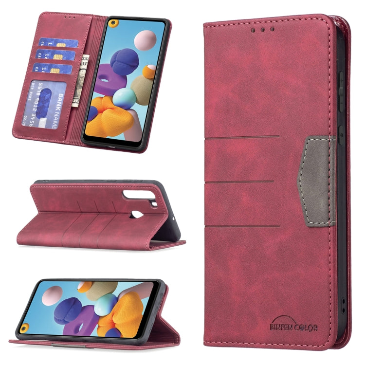Custodia per telefono in pelle con giunzione magnetica, For Samsung Galaxy A02, For Samsung Galaxy A03s 164 Version, For Samsung Galaxy A03s 166 Version, For Samsung Galaxy A11, For Samsung Galaxy A13 5G, For Samsung Galaxy A21