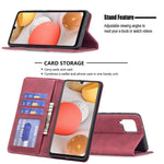 Custodia per telefono in pelle con giunzione magnetica, For Samsung Galaxy A42 5G, For Samsung Galaxy A51, For Samsung Galaxy A52, For Samsung Galaxy A71, For Samsung Galaxy A72, For Samsung Galaxy M32