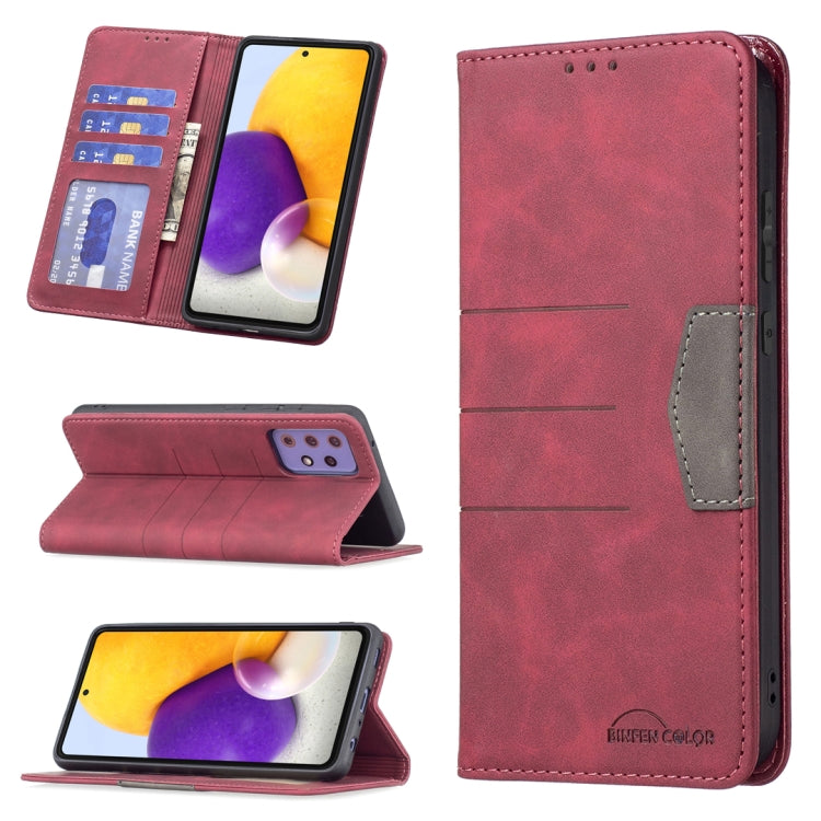 Custodia per telefono in pelle con giunzione magnetica, For Samsung Galaxy A42 5G, For Samsung Galaxy A51, For Samsung Galaxy A52, For Samsung Galaxy A71, For Samsung Galaxy A72, For Samsung Galaxy M32