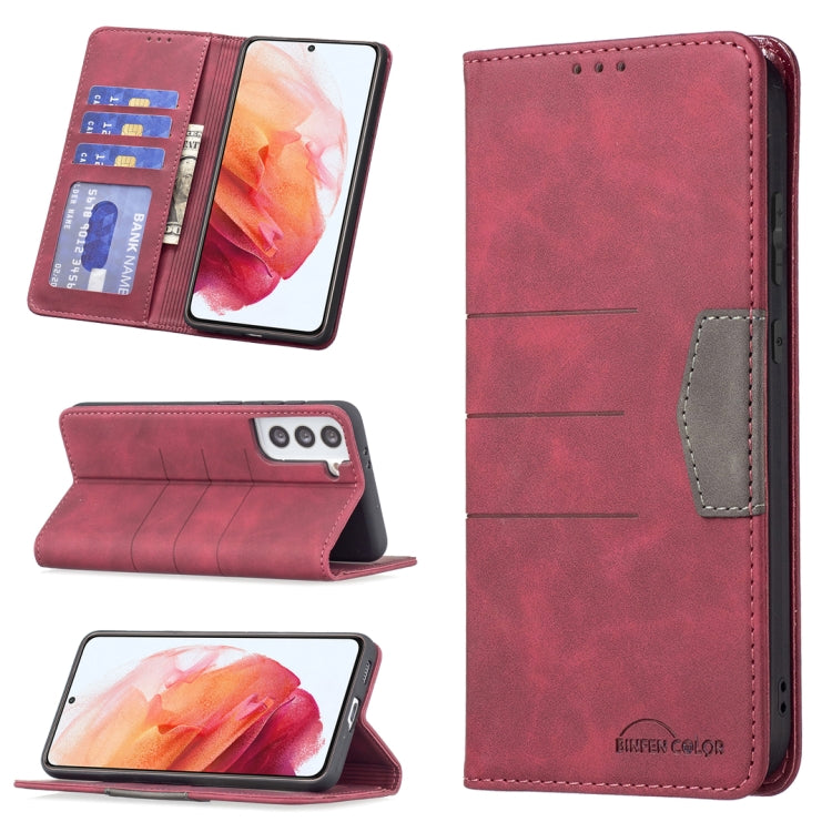 Custodia per telefono in pelle con giunzione magnetica, For Samsung Galaxy S21 5G, For Samsung Galaxy S21+ 5G, For Samsung Galaxy S21 Ultra 5G, For Samsung Galaxy S22+ 5G, For Samsung Galaxy S22 Ultra 5G, For Samsung Galaxy S22 5G