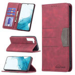 Custodia per telefono in pelle con giunzione magnetica, For Samsung Galaxy S21 5G, For Samsung Galaxy S21+ 5G, For Samsung Galaxy S21 Ultra 5G, For Samsung Galaxy S22+ 5G, For Samsung Galaxy S22 Ultra 5G, For Samsung Galaxy S22 5G