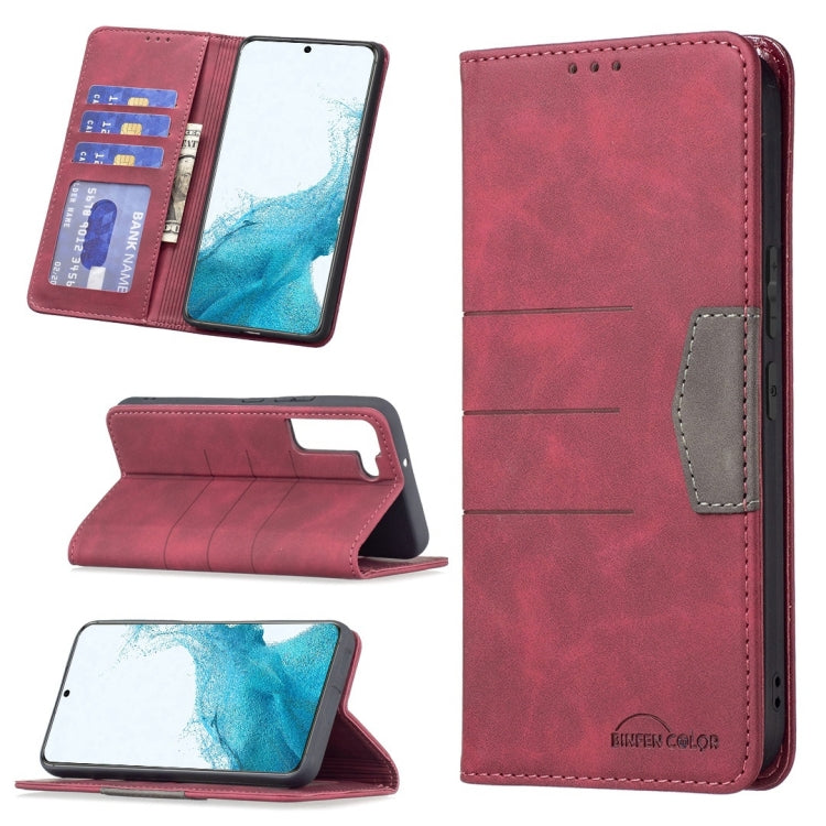 Custodia per telefono in pelle con giunzione magnetica, For Samsung Galaxy S21 5G, For Samsung Galaxy S21+ 5G, For Samsung Galaxy S21 Ultra 5G, For Samsung Galaxy S22+ 5G, For Samsung Galaxy S22 Ultra 5G, For Samsung Galaxy S22 5G