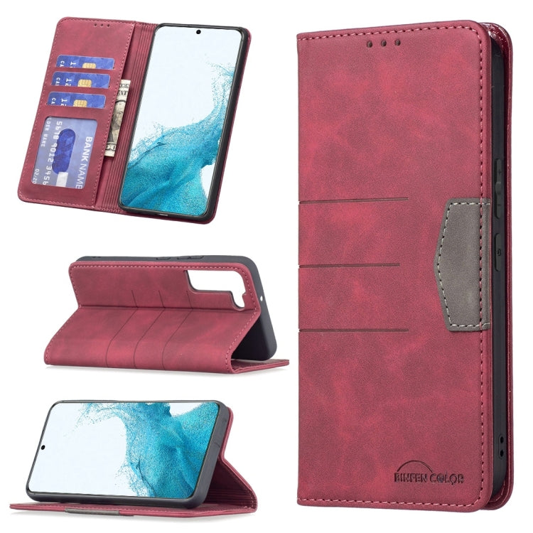Custodia per telefono in pelle con giunzione magnetica, For Samsung Galaxy S21 5G, For Samsung Galaxy S21+ 5G, For Samsung Galaxy S21 Ultra 5G, For Samsung Galaxy S22+ 5G, For Samsung Galaxy S22 Ultra 5G, For Samsung Galaxy S22 5G