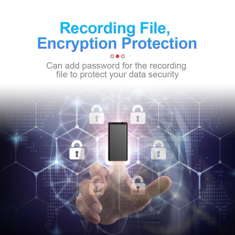 Q1 Registratore di controllo vocale con riduzione del rumore HD intelligente, 4GB, 8GB, 16GB, 32GB