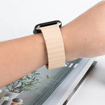 Cinturino magnetico Mutural in silicone liquido per la serie Apple Watch, 7 41mm / 6&SE&5&4 40mm / 3&2&1 38mm, 7 45mm / 6&SE&5&4 44mm / 3&2&1 42mm