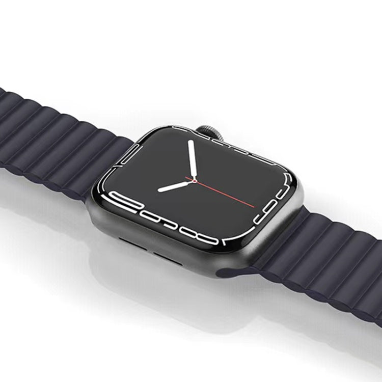 Cinturino magnetico Mutural in silicone liquido per la serie Apple Watch, 7 41mm / 6&SE&5&4 40mm / 3&2&1 38mm, 7 45mm / 6&SE&5&4 44mm / 3&2&1 42mm