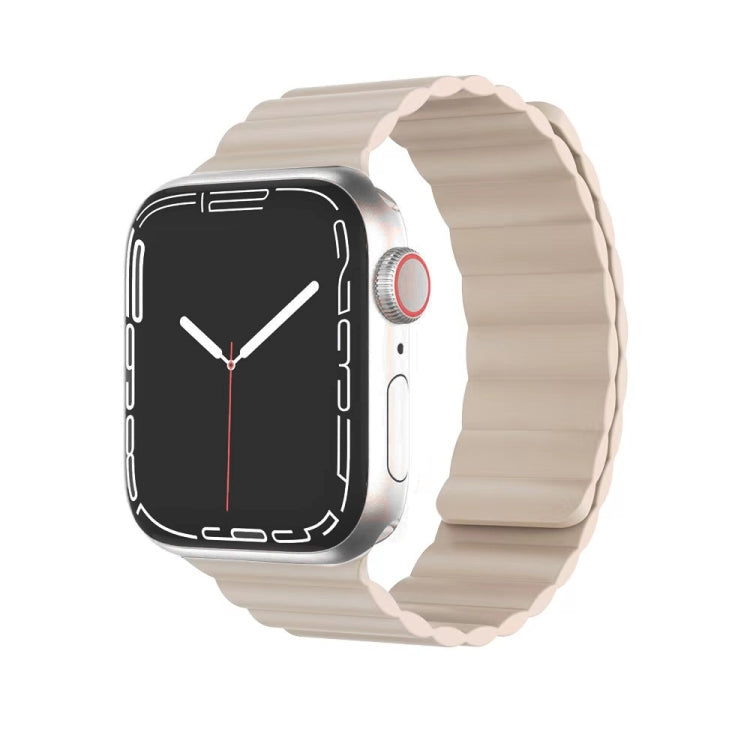 Cinturino magnetico Mutural in silicone liquido per la serie Apple Watch, 7 41mm / 6&SE&5&4 40mm / 3&2&1 38mm, 7 45mm / 6&SE&5&4 44mm / 3&2&1 42mm