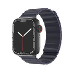 Cinturino magnetico Mutural in silicone liquido per la serie Apple Watch, 7 41mm / 6&SE&5&4 40mm / 3&2&1 38mm, 7 45mm / 6&SE&5&4 44mm / 3&2&1 42mm