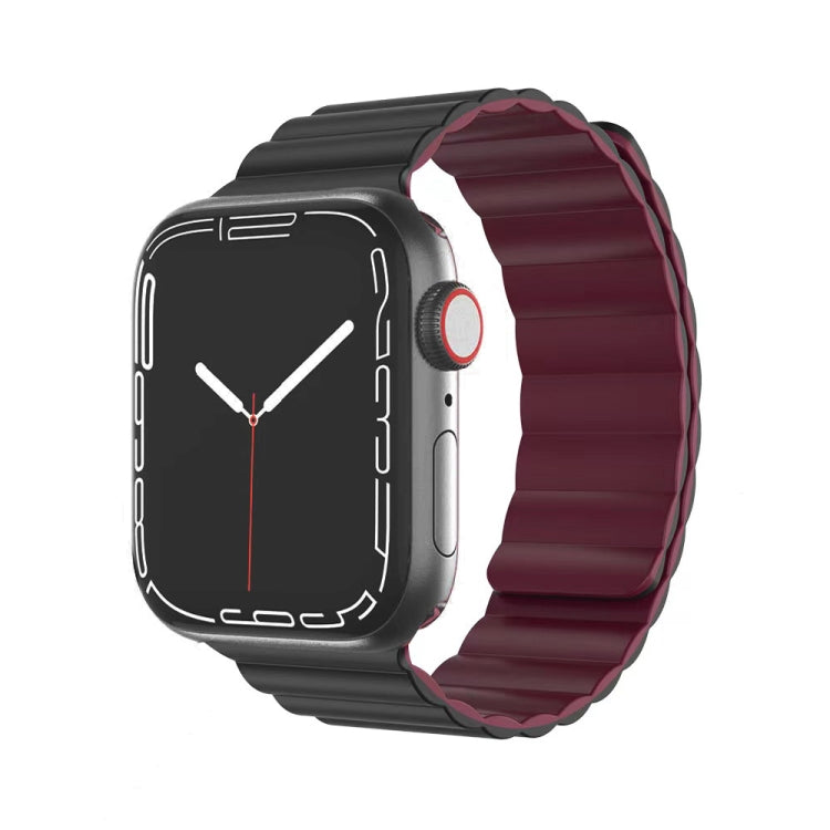 Mutural Moran Series Cinturino magnetico in silicone liquido per serie Apple Watch, 7 41mm / 6&SE&5&4 40mm / 3&2&1 38mm, 7 45mm / 6&SE&5&4 44mm / 3&2&1 42mm