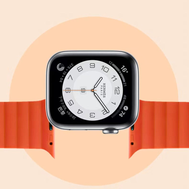 Mutural Moran Series Cinturino magnetico in silicone liquido per serie Apple Watch, 7 41mm / 6&SE&5&4 40mm / 3&2&1 38mm, 7 45mm / 6&SE&5&4 44mm / 3&2&1 42mm