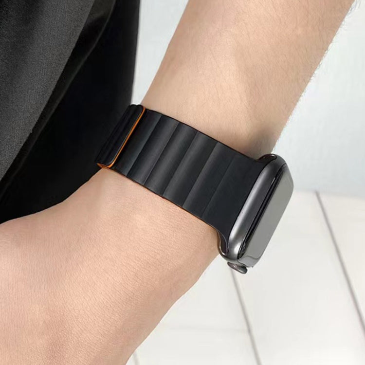 Mutural Moran Series Cinturino magnetico in silicone liquido per serie Apple Watch, 7 41mm / 6&SE&5&4 40mm / 3&2&1 38mm, 7 45mm / 6&SE&5&4 44mm / 3&2&1 42mm