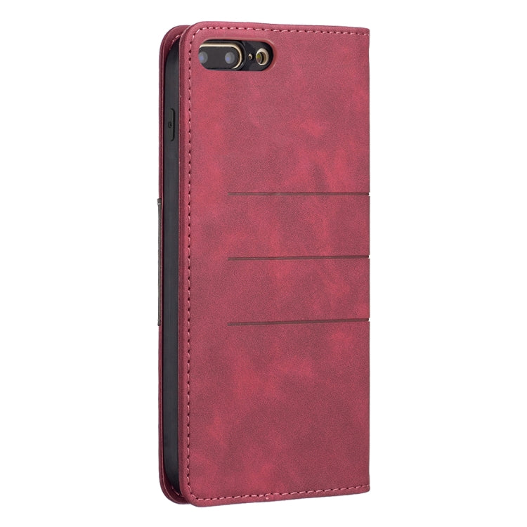 Custodia portafoglio in pelle con chiusura magnetica per iPhone 7