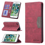 Custodia portafoglio in pelle con chiusura magnetica per iPhone 7