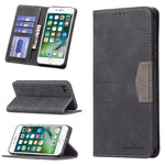 Custodia portafoglio in pelle con chiusura magnetica per iPhone 7