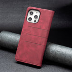 Custodia portafoglio in pelle con chiusura magnetica per smartpho