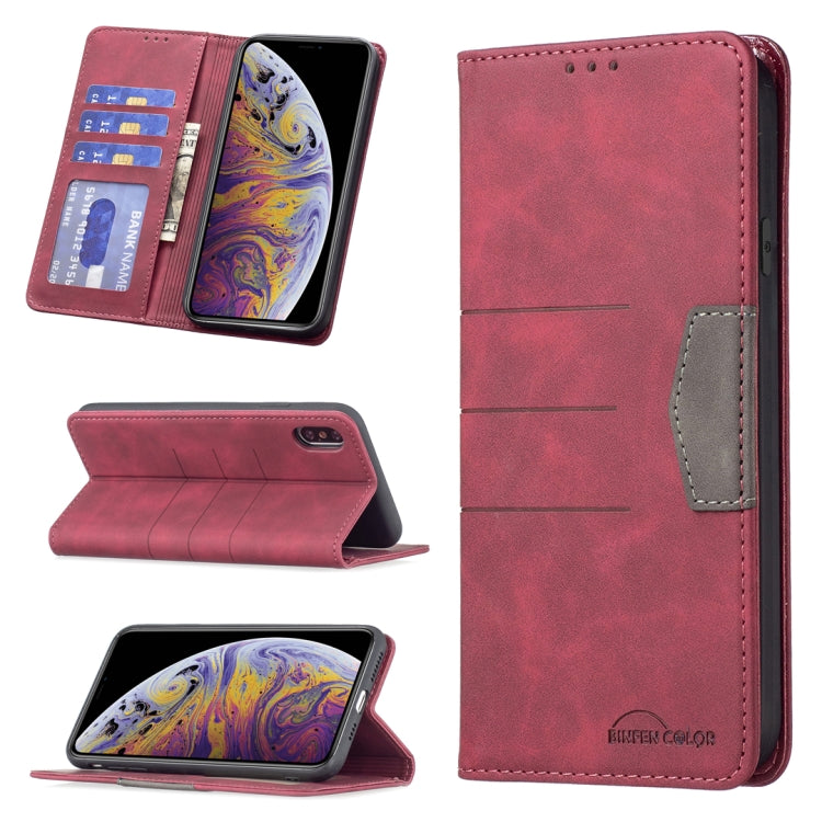 Custodia per telefono in pelle con giunzione magnetica, For iPhone XS Max, For iPhone XS / X, For iPhone 11 Pro