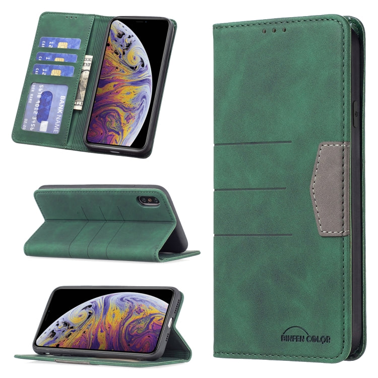 Custodia portafoglio in pelle con chiusura magnetica per iPhone X