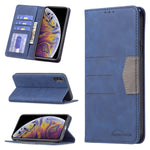 Custodia portafoglio in pelle con chiusura magnetica per iPhone X