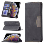 Custodia portafoglio in pelle con chiusura magnetica per iPhone X