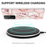 Cassa del telefono in TPU con fiore di marmo con giunzione elettrolitica, For Xiaomi Mi 11T / Mi 11T Pro, For Xiaomi Redmi 10, For Xiaomi Redmi Note 9 / 10X 4G, For Samsung Galaxy Note20, For Samsung Galaxy Note20 Ultra, For Samsung Galaxy A13 5G