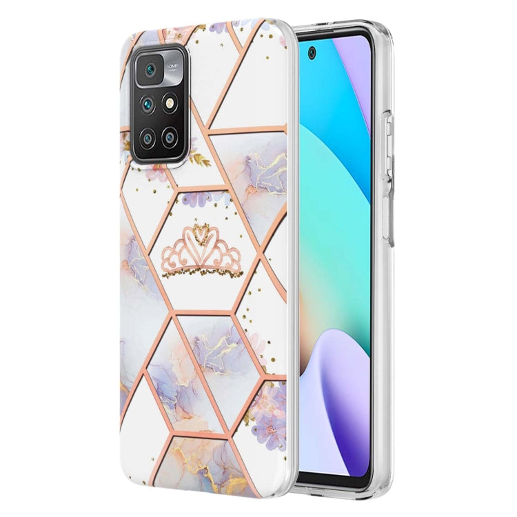 Custodia TPU con fiore di marmo per smartphone compatibili