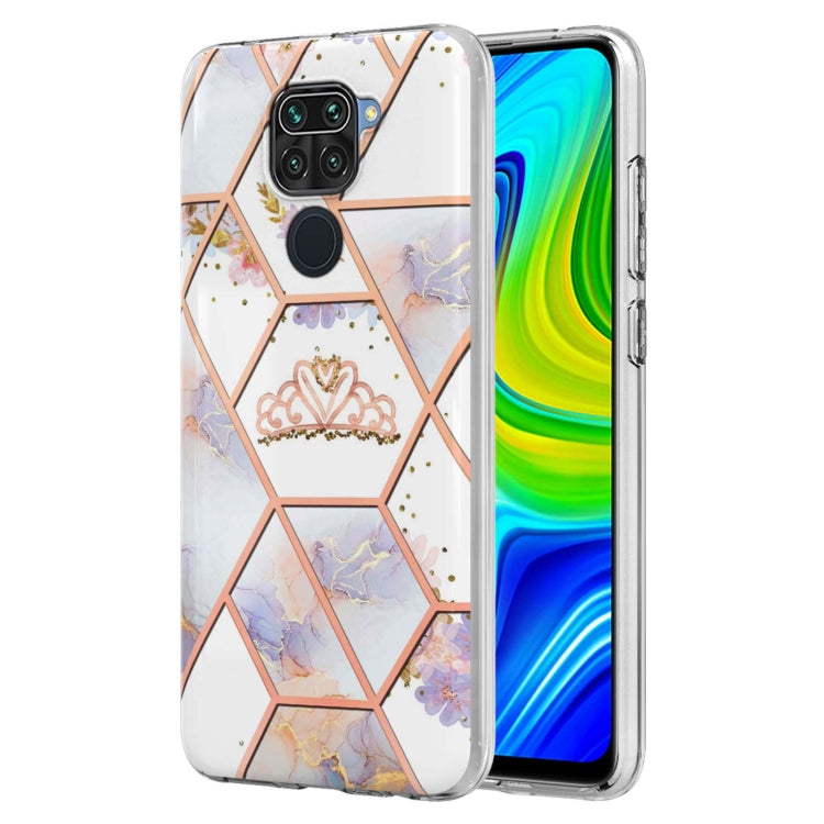 Custodia TPU con fiore di marmo per smartphone compatibili