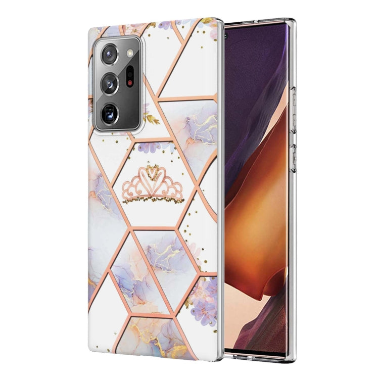Custodia TPU con fiore di marmo per smartphone compatibili