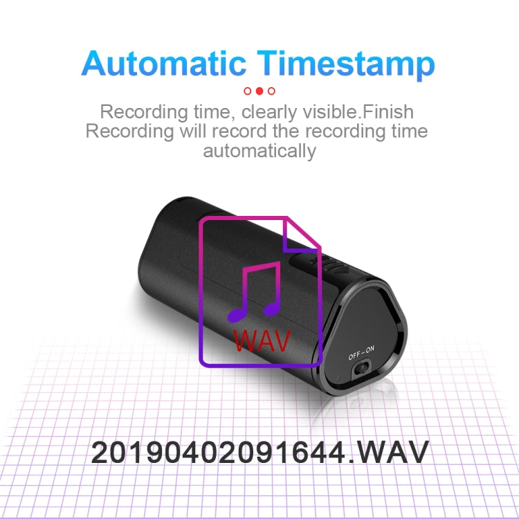 Registratore vocale remoto Q51 con riduzione rumore 4-32GB