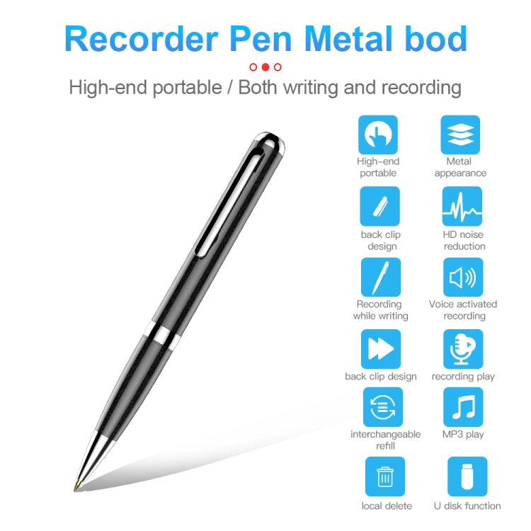 Penna registratore vocale digitale Q96 4-128GB