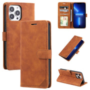 Custodia per telefono in pelle con vibrazione orizzontale con spazzola antifurto Skin Feel, For iPhone13 Pro Max, For iPhone13 Pro, For iPhone13, For iPhone13 mini