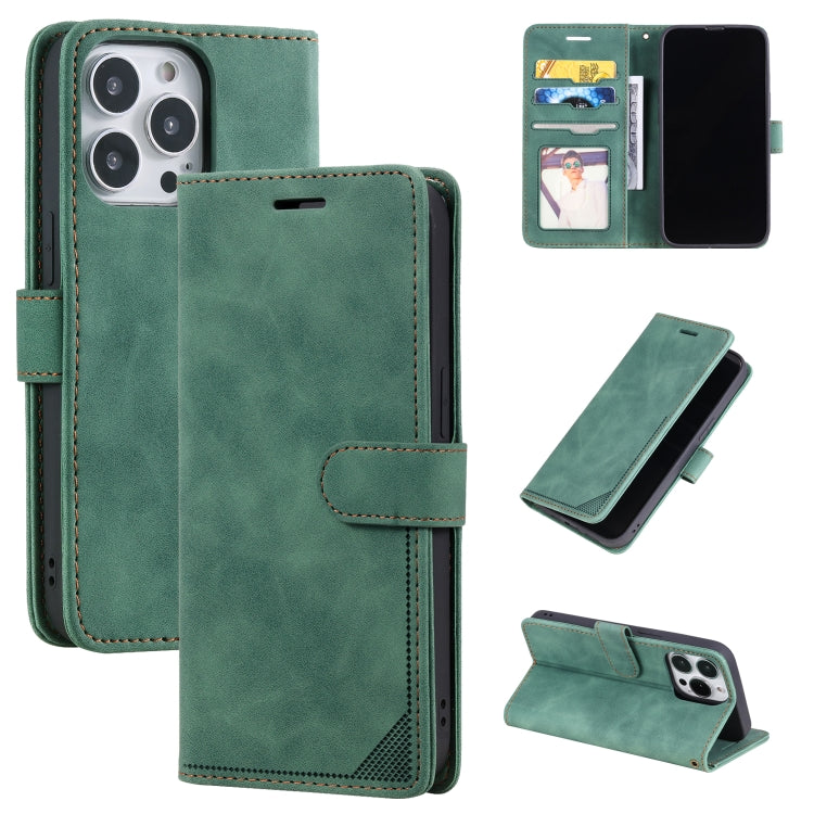 Custodia portafoglio in pelle con supporto orizzontale per iPhone