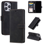 Custodia portafoglio in pelle con supporto orizzontale per iPhone