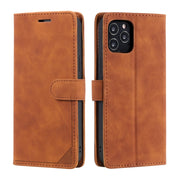 Custodia per telefono in pelle con vibrazione orizzontale con spazzola antifurto Skin Feel, For iPhone 12 Pro Max, For iPhone 12 / 12 Pro, For iPhone 12 mini, For iPhone 11 Pro Max