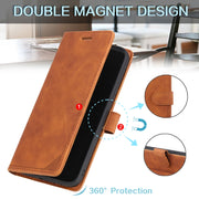 Custodia per telefono in pelle con vibrazione orizzontale con spazzola antifurto Skin Feel, For iPhone 12 Pro Max, For iPhone 12 / 12 Pro, For iPhone 12 mini, For iPhone 11 Pro Max