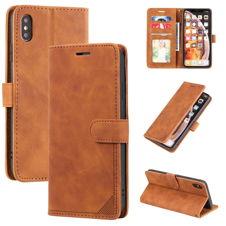 Custodia portafoglio in pelle con supporto orizzontale per iPhone