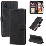 Custodia portafoglio in pelle con supporto orizzontale per iPhone