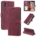 Custodia portafoglio in pelle con supporto orizzontale per iPhone