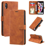 Custodia portafoglio in pelle con supporto orizzontale per iPhone