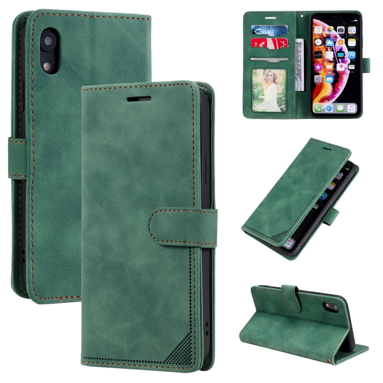 Custodia portafoglio in pelle con supporto orizzontale per iPhone