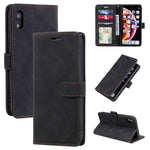Custodia portafoglio in pelle con supporto orizzontale per iPhone