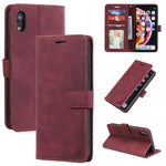 Custodia portafoglio in pelle con supporto orizzontale per iPhone