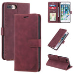 Custodia portafoglio in pelle per iPhone 8 Plus e 7 Plus