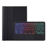 AHV7-AS Pelle di agnello Texture Retroilluminazione a tre colori Custodia per tablet in pelle con tastiera Bluetooth con touchpad per Honor Tablet V7 Pro, AHV7-AS